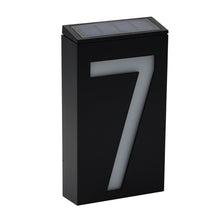Load image into Gallery viewer, 0.36W Solar Powered Wall Mount 6 LEDs Lighting Doorplate Lamp House Number Porch Lights with Solar Pannel(1), -1.0, -2.0, -3.0, -4.0, -5.0, -6.0, -7.0, -8.0, -9.0, 0.0