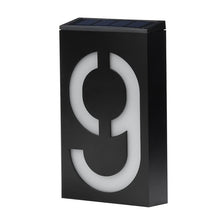 Load image into Gallery viewer, 0.36W Solar Powered Wall Mount 6 LEDs Lighting Doorplate Lamp House Number Porch Lights with Solar Pannel(1), -1.0, -2.0, -3.0, -4.0, -5.0, -6.0, -7.0, -8.0, -9.0, 0.0