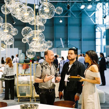 Load image into Gallery viewer, 30W Creative Glass Ball Molecule Modern Lamp Personality Living Room Chandelier Soap Bubble Lamp, 14 Balls 3 Lamps,  Long Plate, Size: 120 x 84cm