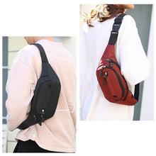 Load image into Gallery viewer, Pure Color Multi-function Pockets Waterproof Chest Bag Waist Crossbody Sports Bag