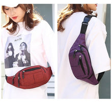 Load image into Gallery viewer, Pure Color Multi-function Casual Pockets Waterproof Chest Bag Waist Sport Bag