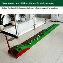 Load image into Gallery viewer, PGM 3m Golf Solid Wood Putter Trainer Practice Set Training Mat
