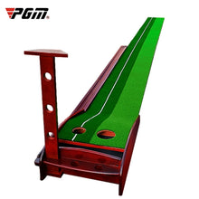 Load image into Gallery viewer, PGM 3m Golf Solid Wood Putter Trainer Practice Set Training Mat