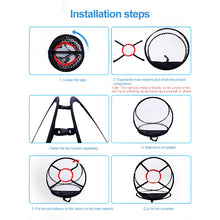 Load image into Gallery viewer, PGM Golf Cutting Rod Folding Practice Net, Peripheral Size: 54x65cm