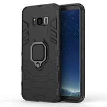 Load image into Gallery viewer, PC + TPU Shockproof Protective Case for Galaxy S8+, with Magnetic Ring Holder