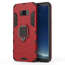 Load image into Gallery viewer, PC + TPU Shockproof Protective Case for Galaxy S8+, with Magnetic Ring Holder