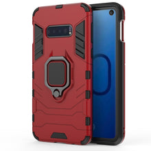Load image into Gallery viewer, PC + TPU Shockproof Protective Case for Galaxy S10e, with Magnetic Ring Holder