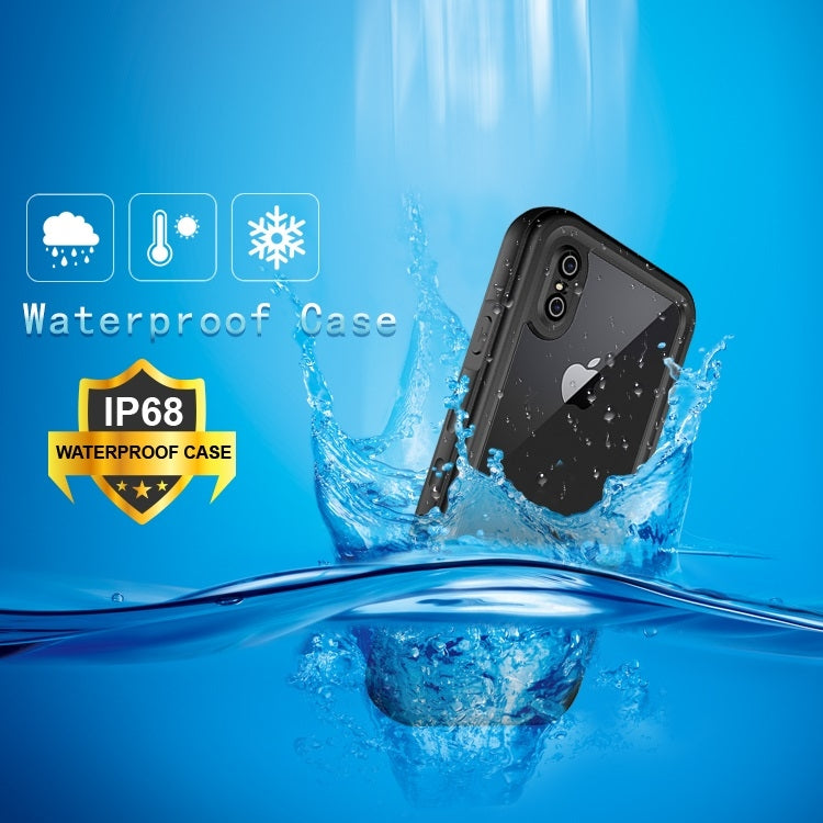 For iPhone XS Max 2m Waterproof Snowproof 2m Shockproof Dustproof PC+Silicone Case