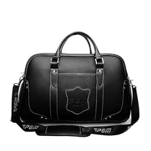 Load image into Gallery viewer, PGM Golf Portable Large Capacity Genuine Leather Ball Bag Clothing Bag for Men, Built-in Shoe Bag