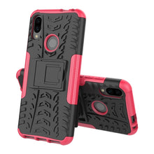 Load image into Gallery viewer, Tire Texture TPU+PC Shockproof Phone Case for Xiaomi Redmi Note 7, with Holder