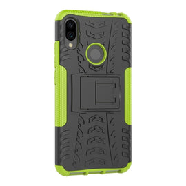Tire Texture TPU+PC Shockproof Phone Case for Xiaomi Redmi Note 7, with Holder