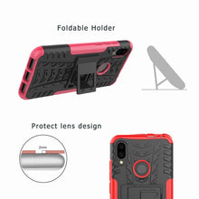 Load image into Gallery viewer, Tire Texture TPU+PC Shockproof Phone Case for Xiaomi Redmi Note 7, with Holder