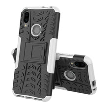 Load image into Gallery viewer, Tire Texture TPU+PC Shockproof Phone Case for Xiaomi Redmi Note 7, with Holder