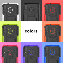 Load image into Gallery viewer, Tire Texture TPU+PC Shockproof Case for Galaxy M20, with Holder