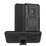 Tire Texture TPU+PC Shockproof Case for Galaxy M20, with Holder