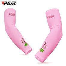 Load image into Gallery viewer, PGM Golf Ice Silk Sunscreen Sleeve for Men and Women (Color:Pink Size:XXL)
