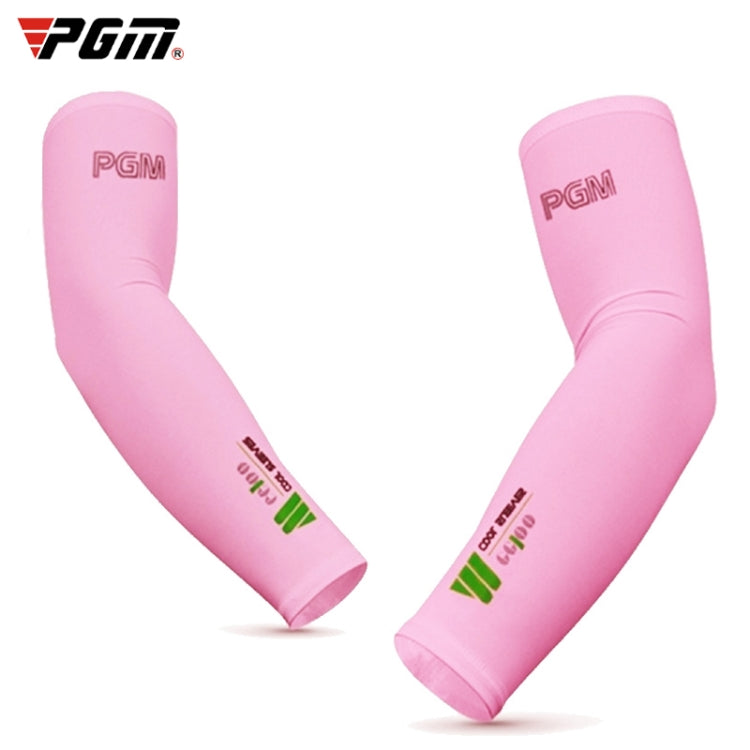 PGM Golf Ice Silk Sunscreen Sleeve for Men and Women (Color:Pink Size:XXL)