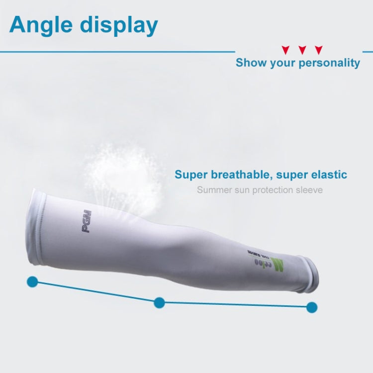 PGM Golf Ice Silk Sunscreen Sleeve for Men and Women (Color:Pink Size:XXL)