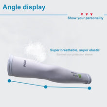 Load image into Gallery viewer, PGM Golf Ice Silk Sunscreen Sleeve for Men and Women (Color:Pink Size:XXL)