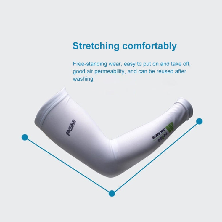 PGM Golf Ice Silk Sunscreen Sleeve for Men and Women (Color:Pink Size:XXL)