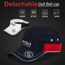 Load image into Gallery viewer, PGM Golf Men and Women Sunscreen Breathable Multi-function Hat(Navy Blue)