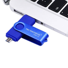 Load image into Gallery viewer, MicroDrive 16GB USB 3.0 Android Phone &amp; Computer Dual-use Rotary Metal U Disk, 16GB