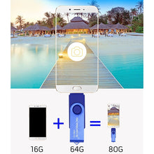 Load image into Gallery viewer, MicroDrive 16GB USB 3.0 Android Phone &amp; Computer Dual-use Rotary Metal U Disk, 16GB