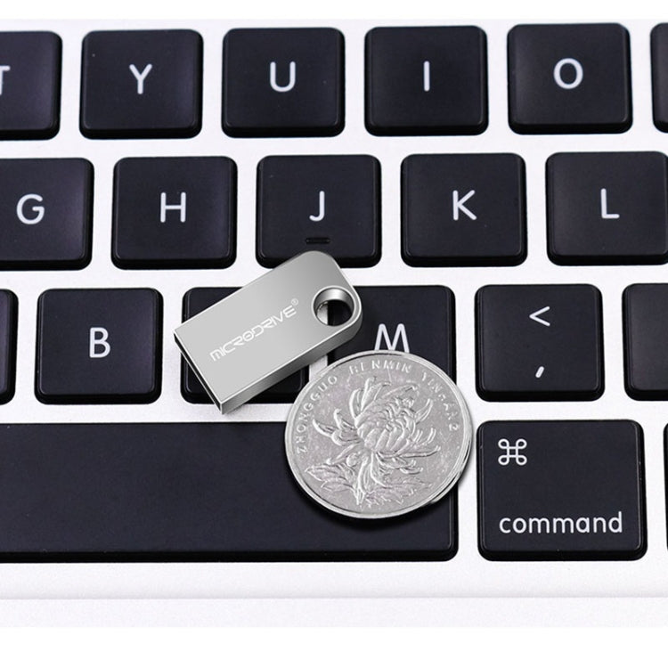 MicroDrive 16GB USB 2.0 Mini Semi-circular Metal U Disk, 16GB