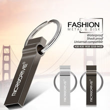 Load image into Gallery viewer, MicroDrive 128GB USB 2.0 Metal Keychain U Disk, 128GB