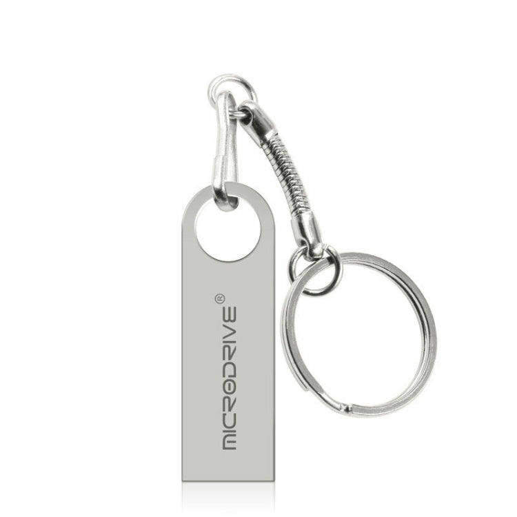 MicroDrive 64GB USB 2.0 Metal Waterproof High Speed U Disk(Grey), 64GB