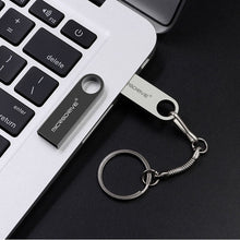 Load image into Gallery viewer, MicroDrive 128GB USB 2.0 Metal Waterproof High Speed U Disk(Grey), 128GB