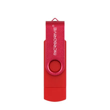 Load image into Gallery viewer, MicroDrive 32GB USB 2.0 Mobile Computer Dual-use Rotating OTG Metal U Disk, 32GB