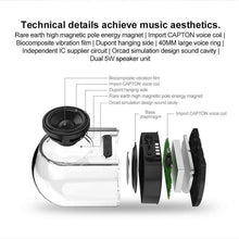 Load image into Gallery viewer, True 3D TWS Magnetic Wireless Bluetooth Stereo Surround HiFi Speaker with Full Transparent Home