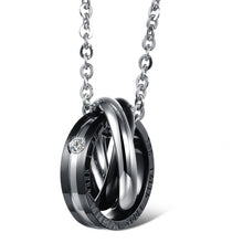 Load image into Gallery viewer, OPK Interlocking Titanium Steel Couple Necklace