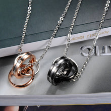 Load image into Gallery viewer, OPK Interlocking Titanium Steel Couple Necklace