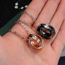 Load image into Gallery viewer, OPK Interlocking Titanium Steel Couple Necklace