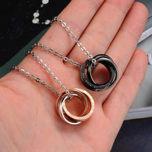 Load image into Gallery viewer, OPK Interlocking Titanium Steel Couple Necklace
