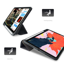 Load image into Gallery viewer, Mutural Exquisite Series Cloth Texture PU+TPU Leather Case for iPad Pro 12.9 inch (2018), with 3-Fold Holder &amp; Pen Slot &amp; Sleep &amp; Wake-up Function
