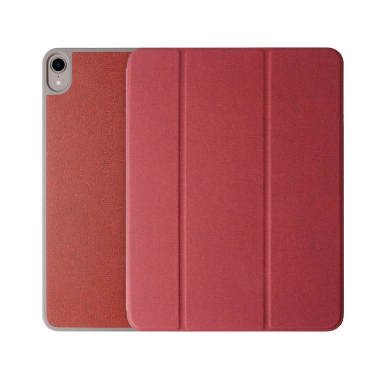 Mutural Exquisite Series Cloth Texture PU+TPU Leather Case for iPad Pro 12.9 inch (2018), with 3-Fold Holder & Pen Slot & Sleep & Wake-up Function