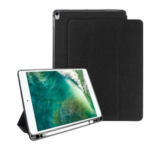 Load image into Gallery viewer, Mutural Exquisite Series Cloth Texture PU+TPU Leather Case for iPad Pro 10.5 inch, with 3-Fold Holder &amp; Pen Slot &amp; Sleep &amp; Wake-up Function