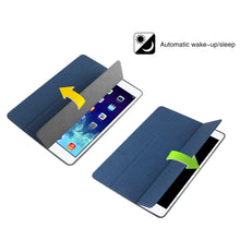 Load image into Gallery viewer, Mutural Exquisite Series Cloth Texture PU+TPU Leather Case for iPad Pro 10.5 inch, with 3-Fold Holder &amp; Pen Slot &amp; Sleep &amp; Wake-up Function