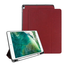 Load image into Gallery viewer, Mutural Exquisite Series Cloth Texture PU+TPU Leather Case for iPad Pro 10.5 inch, with 3-Fold Holder &amp; Pen Slot &amp; Sleep &amp; Wake-up Function