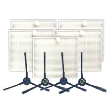 Load image into Gallery viewer, XI283 2 Pair I258 Side Brushes + 5 PCS I206 Filters for ILIFE V8S