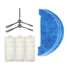 Load image into Gallery viewer, XI294 1 Pair K614 Side Brushes + 3 PCS K636 Rags + 3 PCS I207 Filters for ILIFE A4 / T4