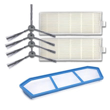 Load image into Gallery viewer, XI221 2 Pairs K614 Side Brushes + I205 Initial Effect Filter + 2 PCS I207 Filters Set for ILIFE A4 / A4S / A6