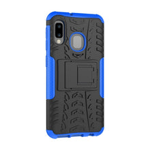 Load image into Gallery viewer, Tire Texture TPU+PC Shockproof Case for Galaxy A20e / A10e, with Holder, For Galaxy A20e