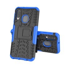 Load image into Gallery viewer, Tire Texture TPU+PC Shockproof Case for Galaxy A20e / A10e, with Holder, For Galaxy A20e