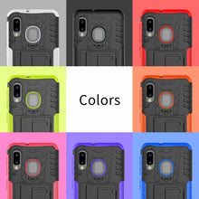 Load image into Gallery viewer, Tire Texture TPU+PC Shockproof Case for Galaxy A20e / A10e, with Holder, For Galaxy A20e