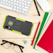 Load image into Gallery viewer, Tire Texture TPU+PC Shockproof Case for Galaxy A20e / A10e, with Holder, For Galaxy A20e