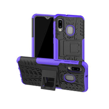 Load image into Gallery viewer, Tire Texture TPU+PC Shockproof Case for Galaxy A20e / A10e, with Holder